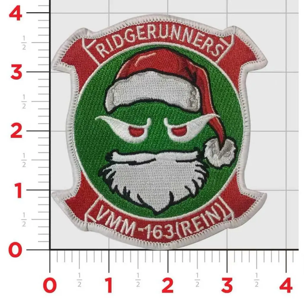 Official Vmm-163 Ridgerunners Rein Christmas Patch 1