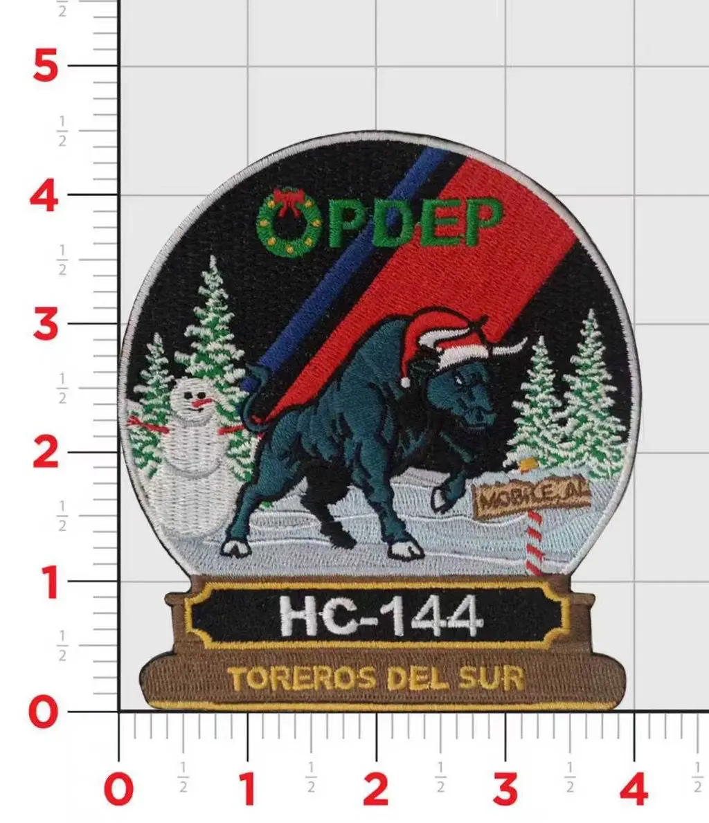 Us Coast Guard Opdet Hc-144 Christmas Patch 1