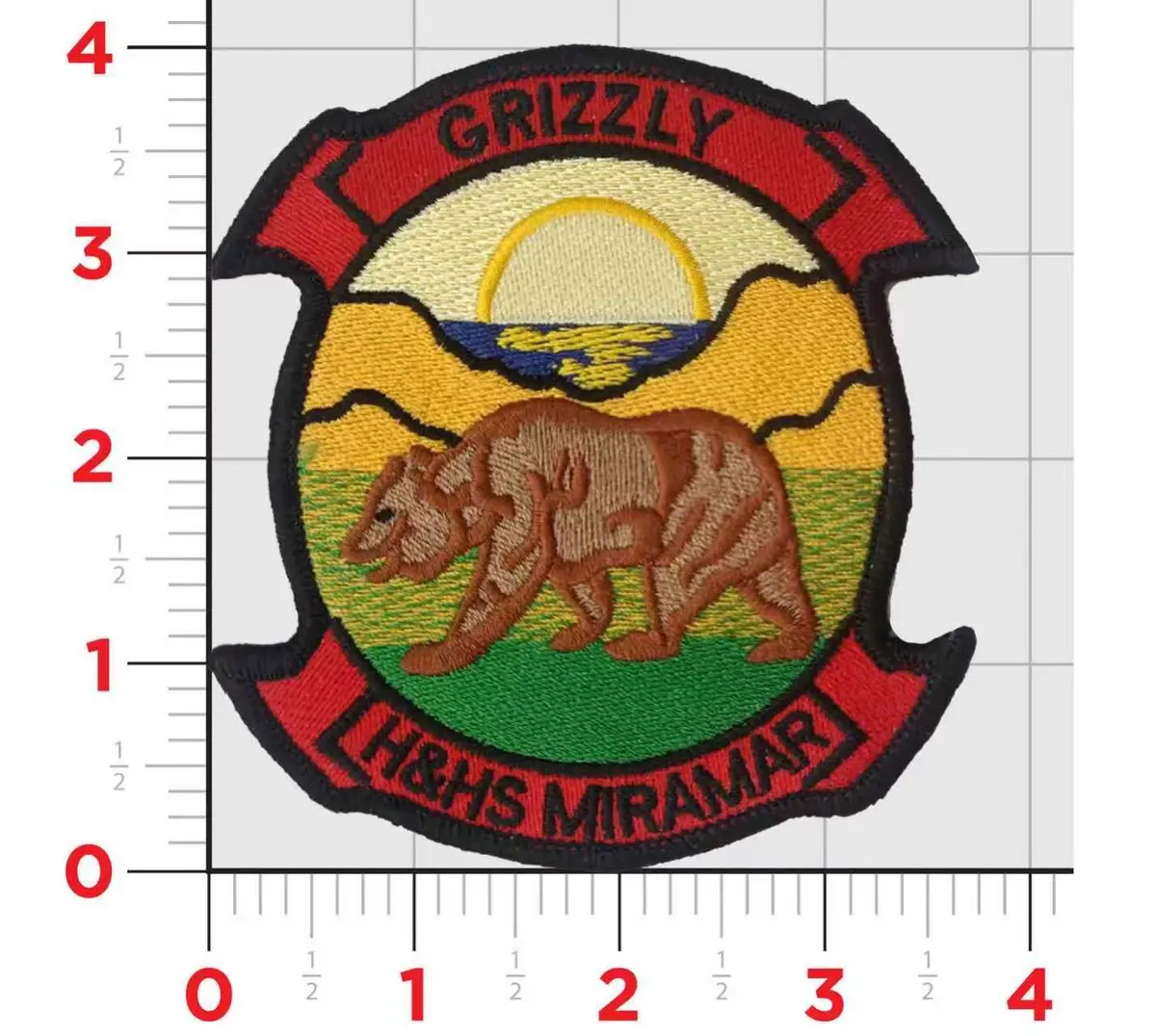 Officially Licensed Usmc H&Hs Miramar Grizzly Patch (Miramar) 1