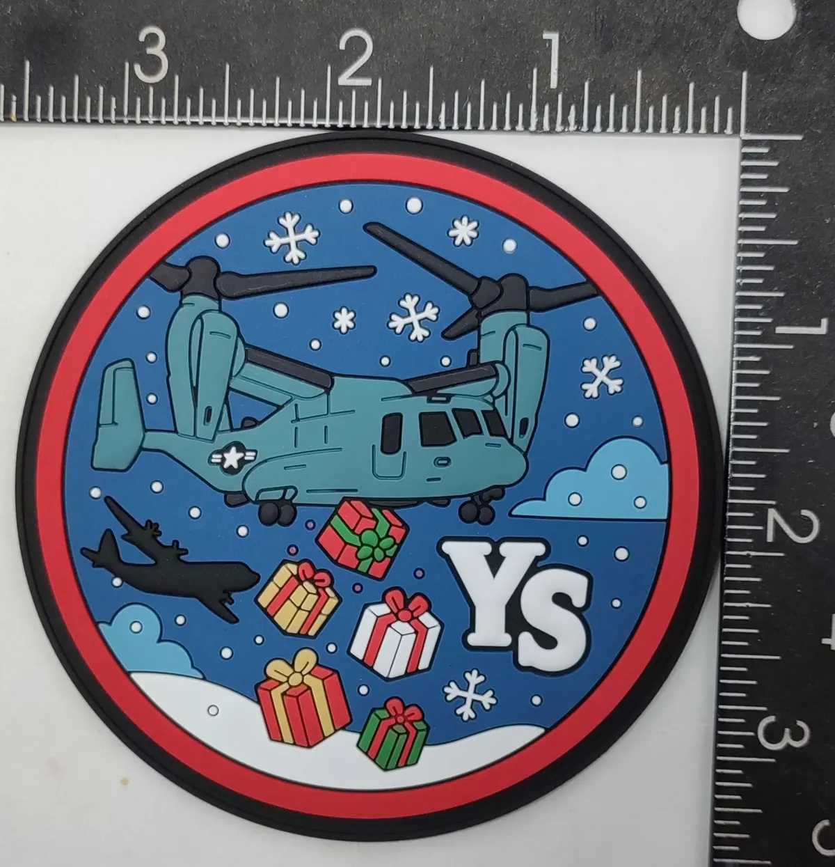 Official Vmm-162 Golden Eagles Ys Pvc Christmas Patch 1