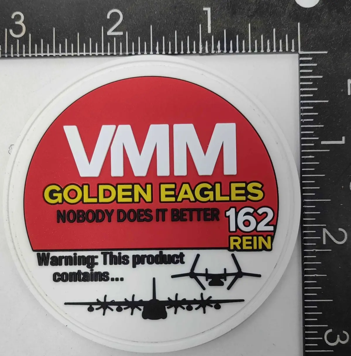 Official Vmm-162 Golden Eagles Rein Shoulder Pvc Patch 1