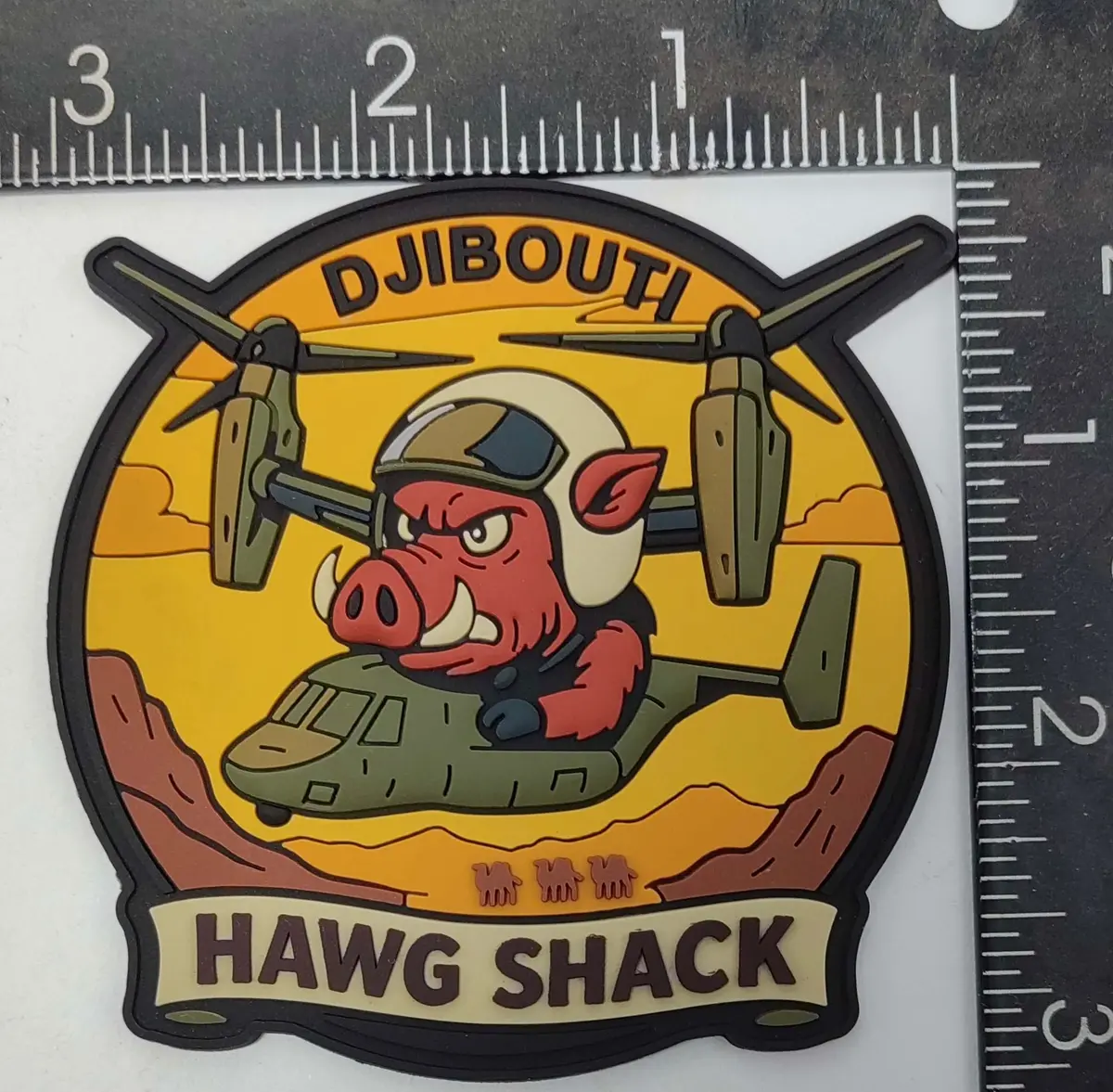Djibouti Hawg Shack V-22 Pvc Patch 1