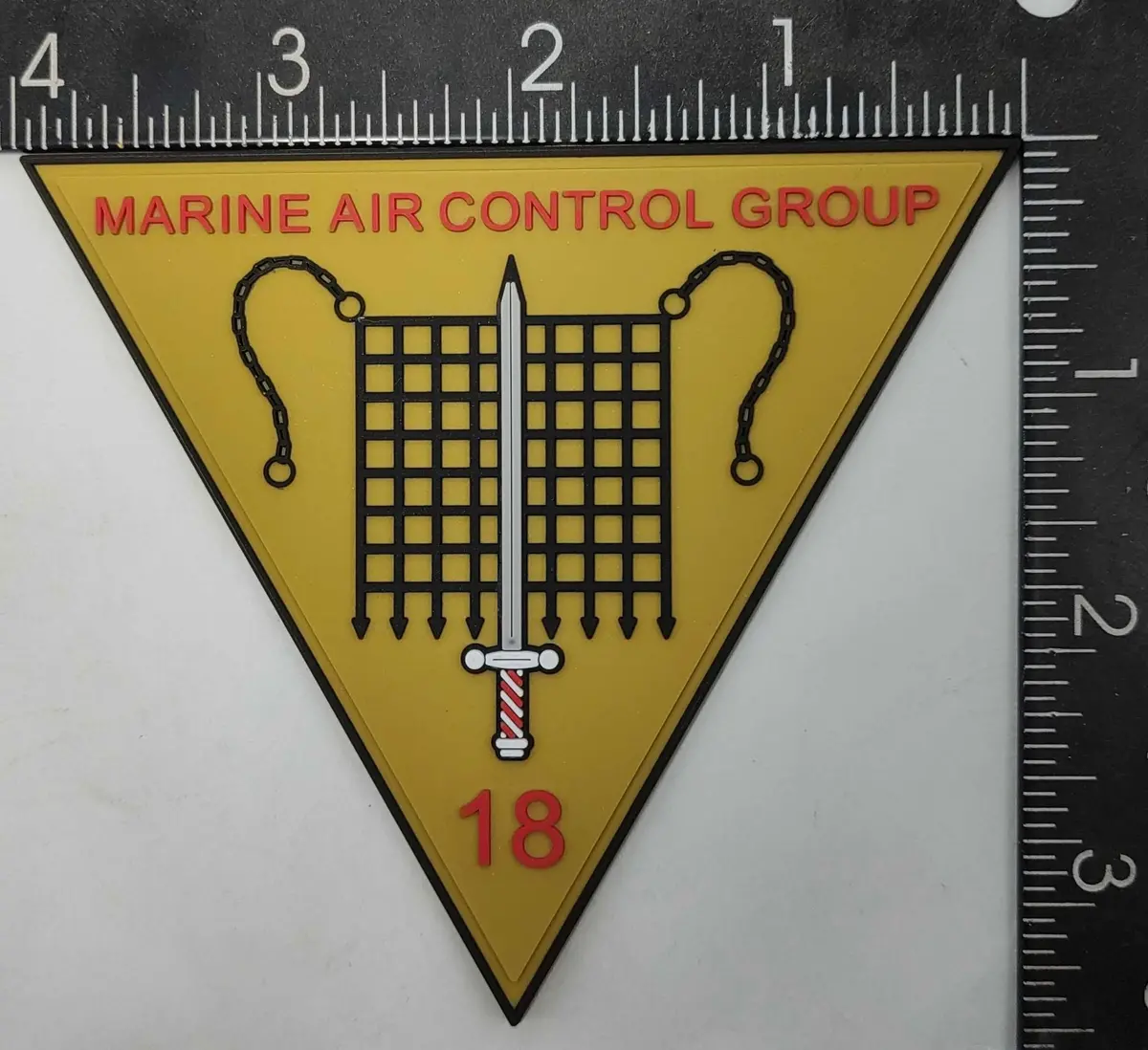 Officially Licensed Usmc Macg-18 Pvc Patch 1