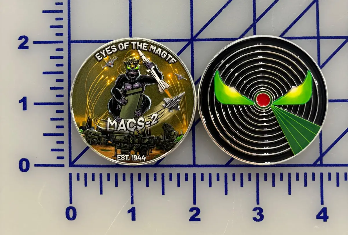 Official Marine Air Control Squadron 2 Macs-2 Squadron Coin 1