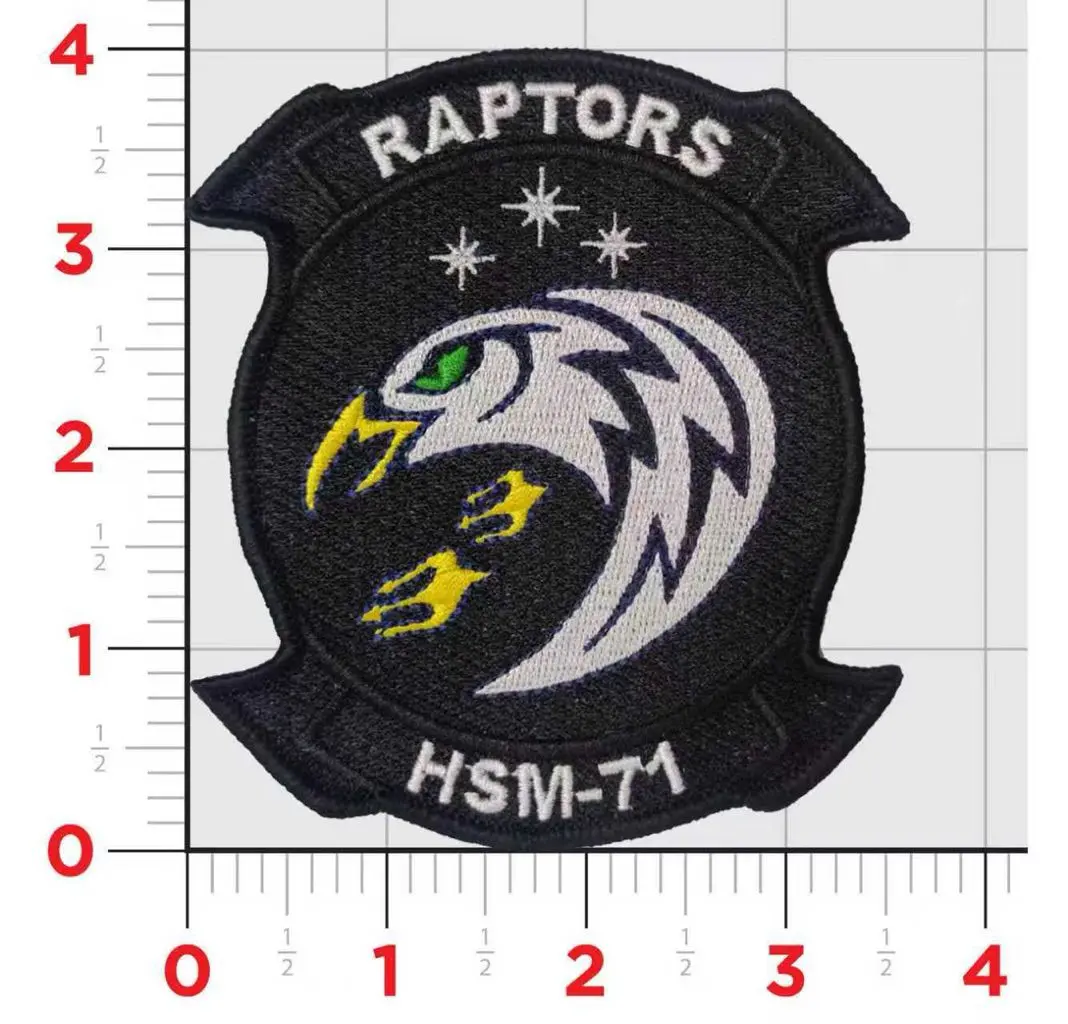 Officially Licensed Us Navy Hsm-71 Raptors Command Patches 1