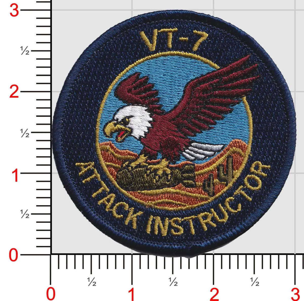 Official Vt-7 Eagles Attack Instructor Shoulder Patches 1