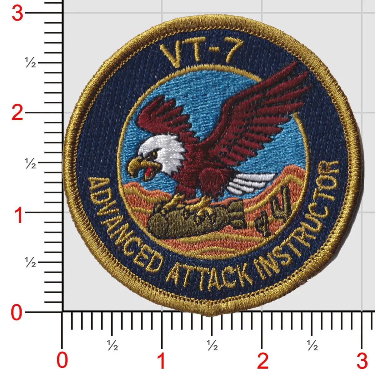 Official Vt-7 Eagles Attack Instructor Shoulder Patches 3