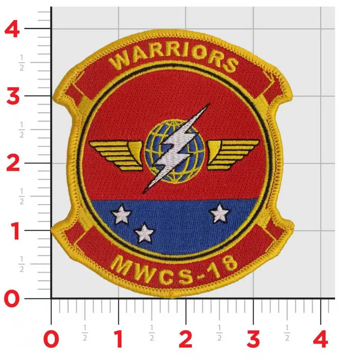 Officially Licensed Usmc Marine Wing Communications Squadron Mwcs-18 Warriors Patch 1