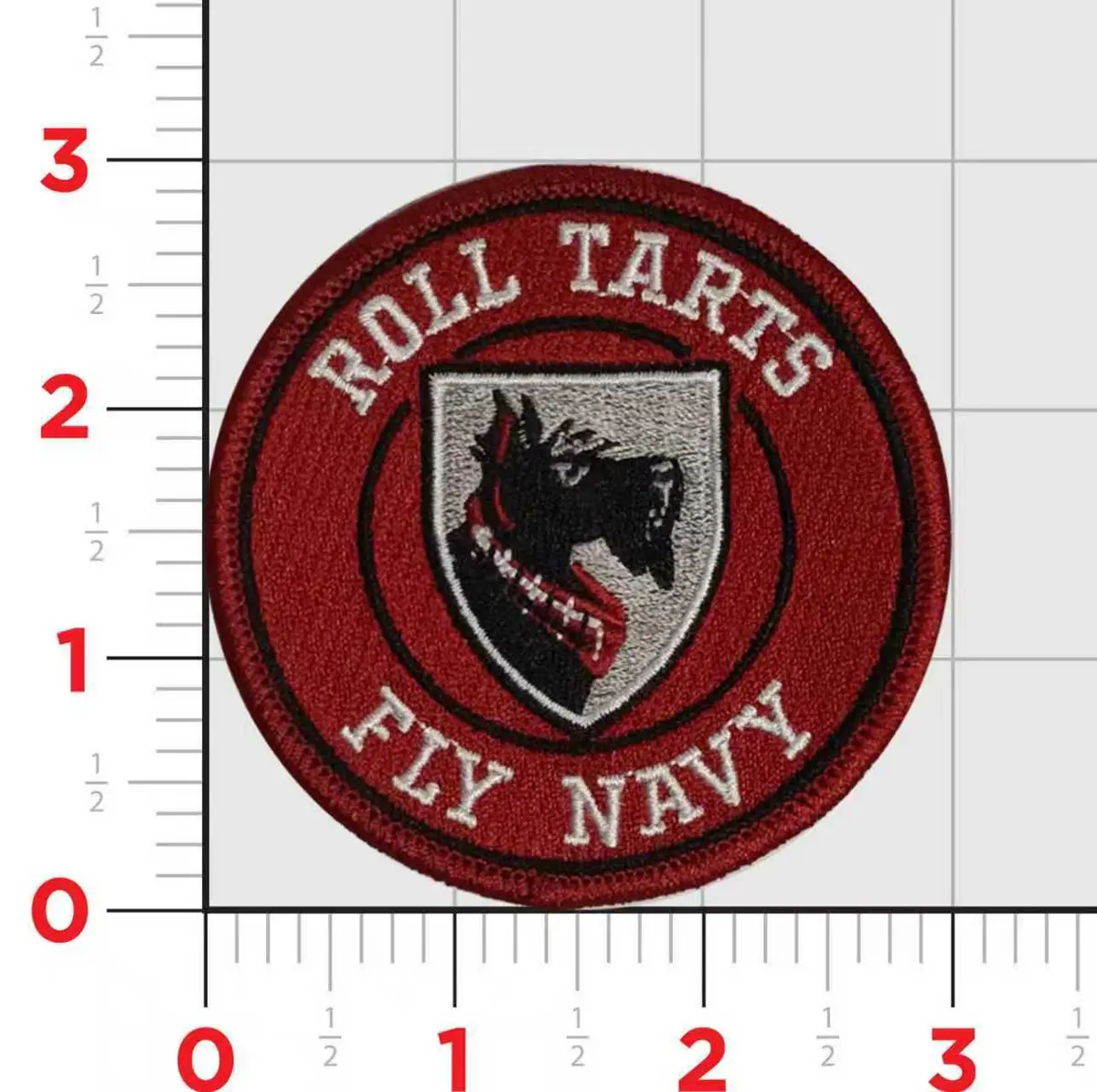 Carnegie Mellon University Pittsburgh Roll Tarts Fly Navy Patch 1