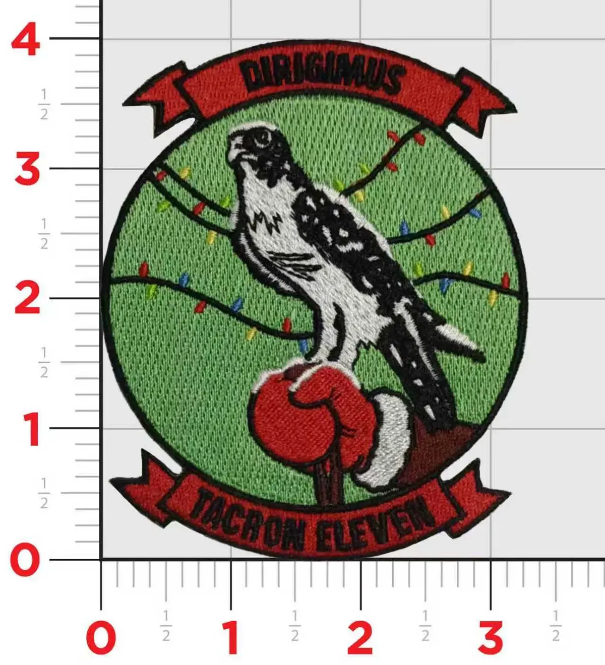 Officially Licensed Us Navy Tacron-11 Dirigimus Christmas Patch 1