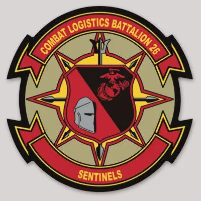 Officially Licensed Usmc Combat Logistics Battalion Clb-26 Sticker 1