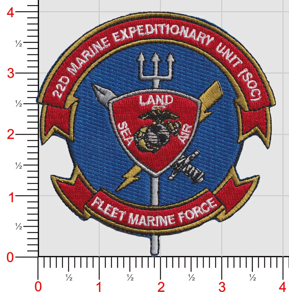 Officially Licensed Usmc 22Nd Meu Marine Expeditionary Unit Soc Patch 1