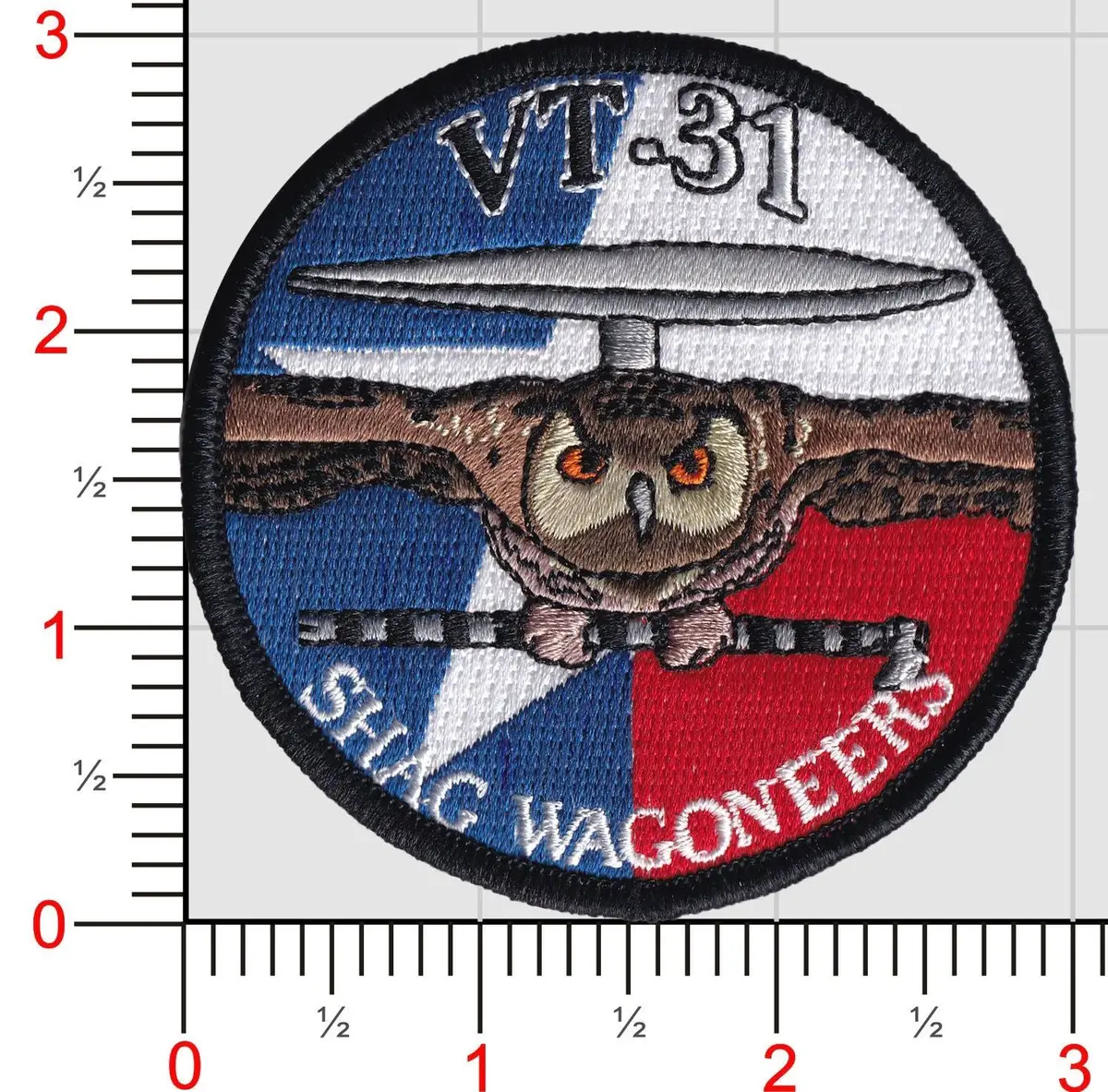 Vt-31 Wise Owls E-2 Hawkeye Shad Wagoneers Shoulder Patch 1