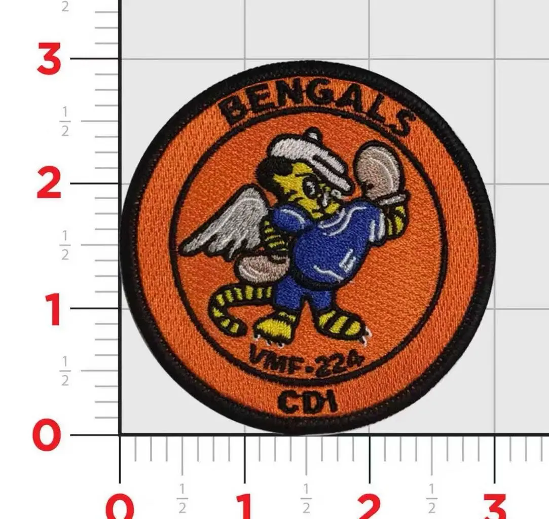 Officially Licensed Usmc Vmf-224 Bengals Flightline Qual Patch 1