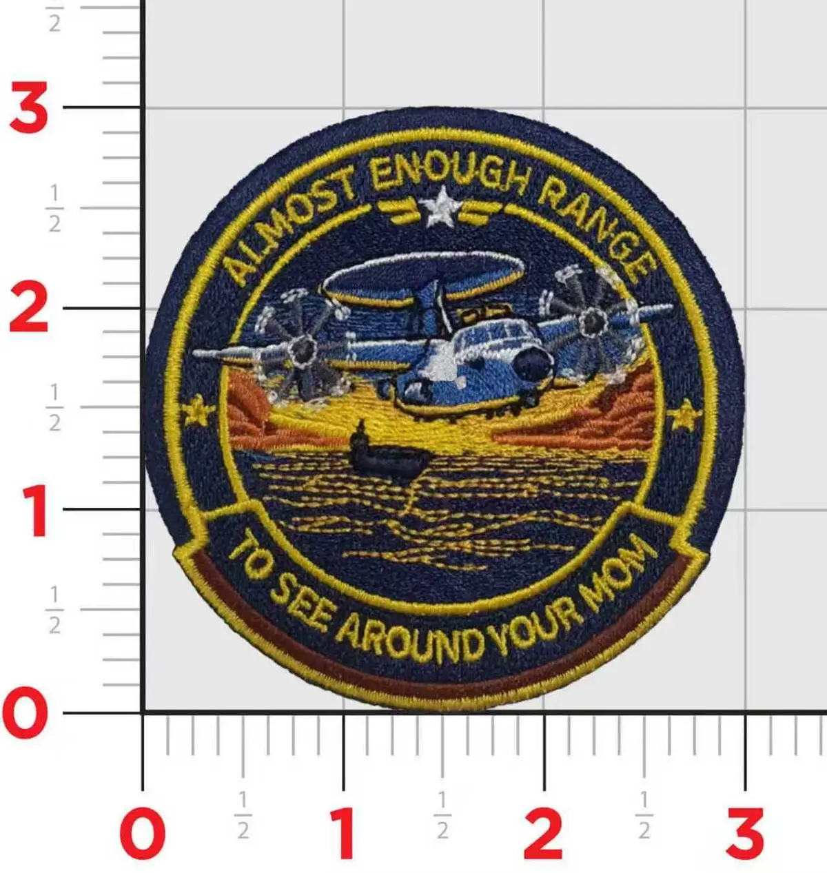 E-2 Hawkeye Almost Enough Range To See Around Your Mom Shoulder Patch 1