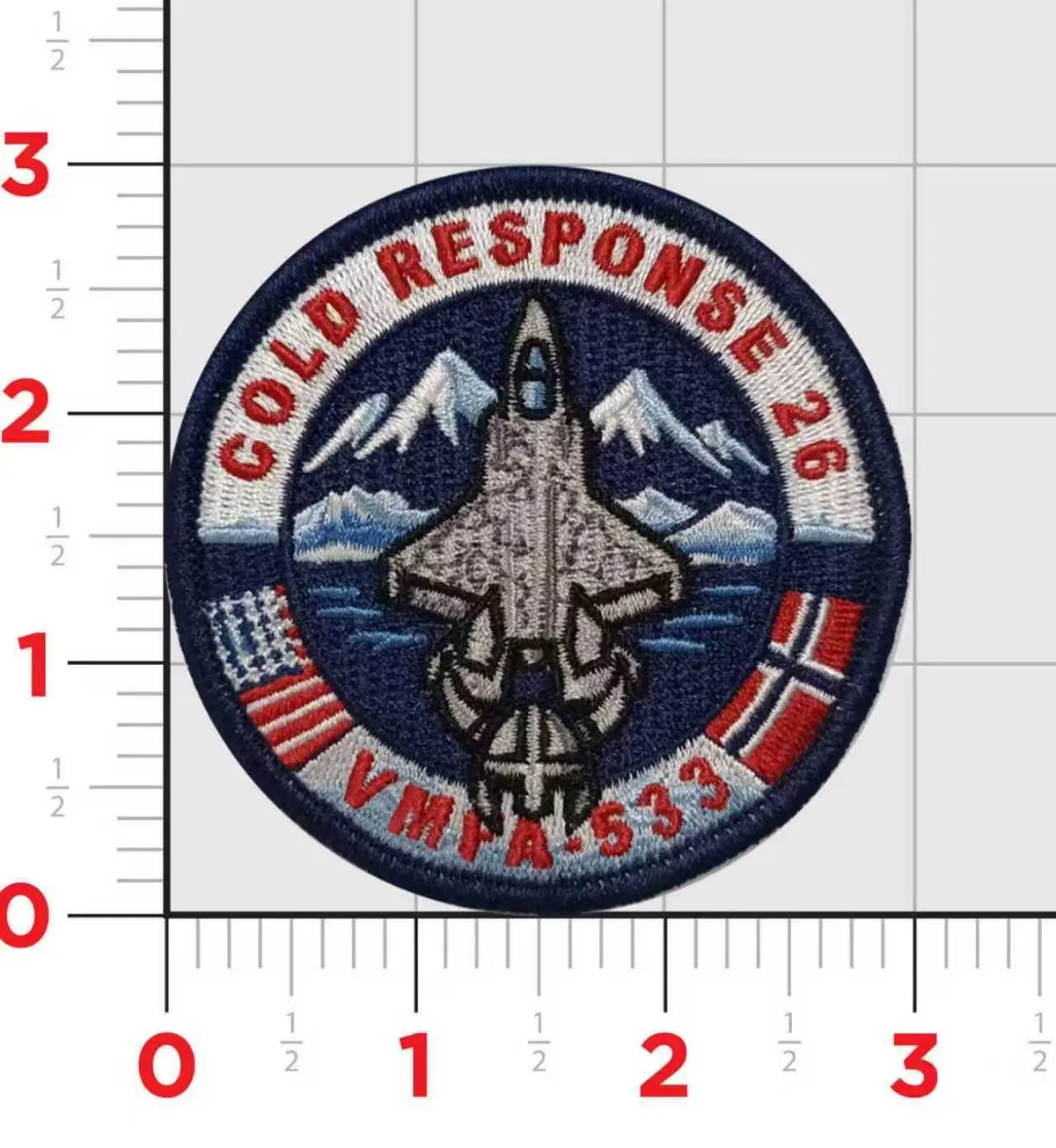 Official Vmfa-533 Cold Response 2026 Shoulder Patch 1