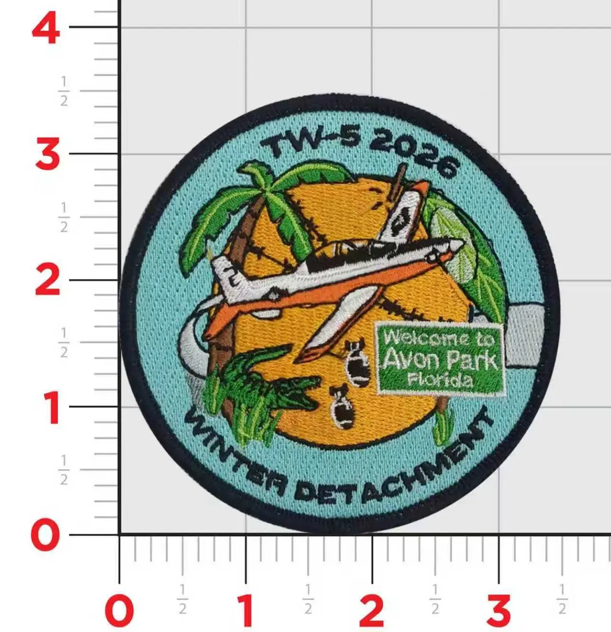 Official Training Wing 5 Tw-5 Avon Park Winter Det Patch 1