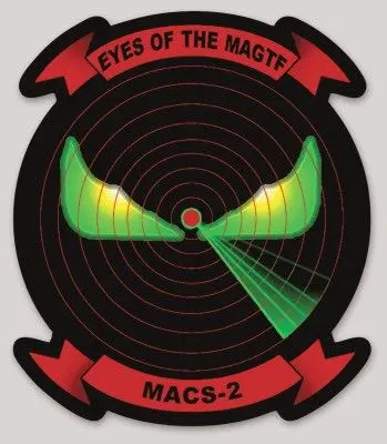 Officially Licensed Usmc Macs-2 Eyes Of The Magtf Squadron Sticker 1