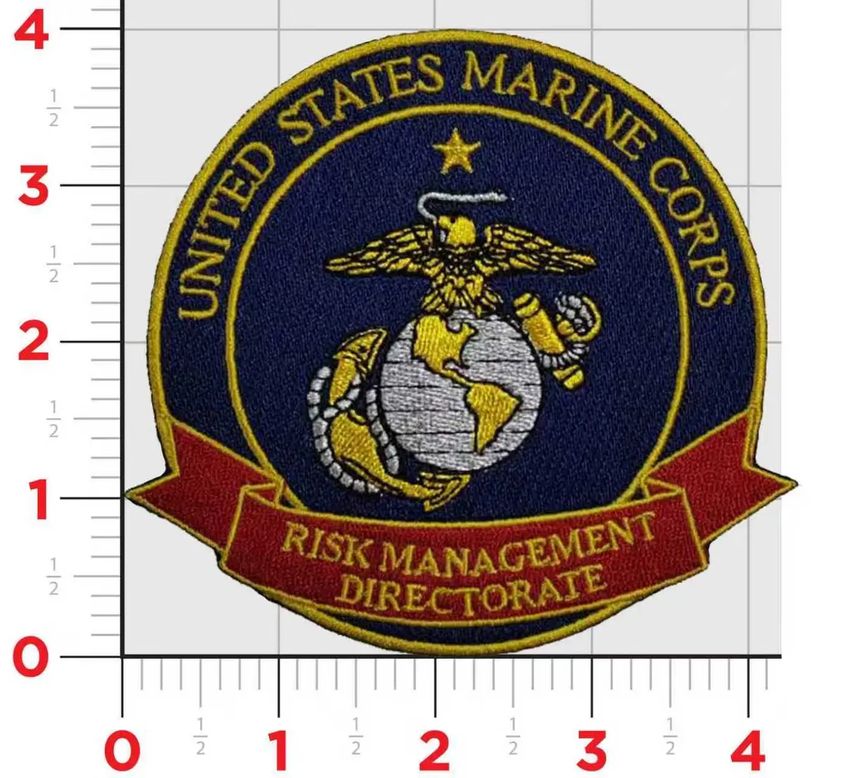 Officially Licensed Usmc Risk Management Directorate Patch 1