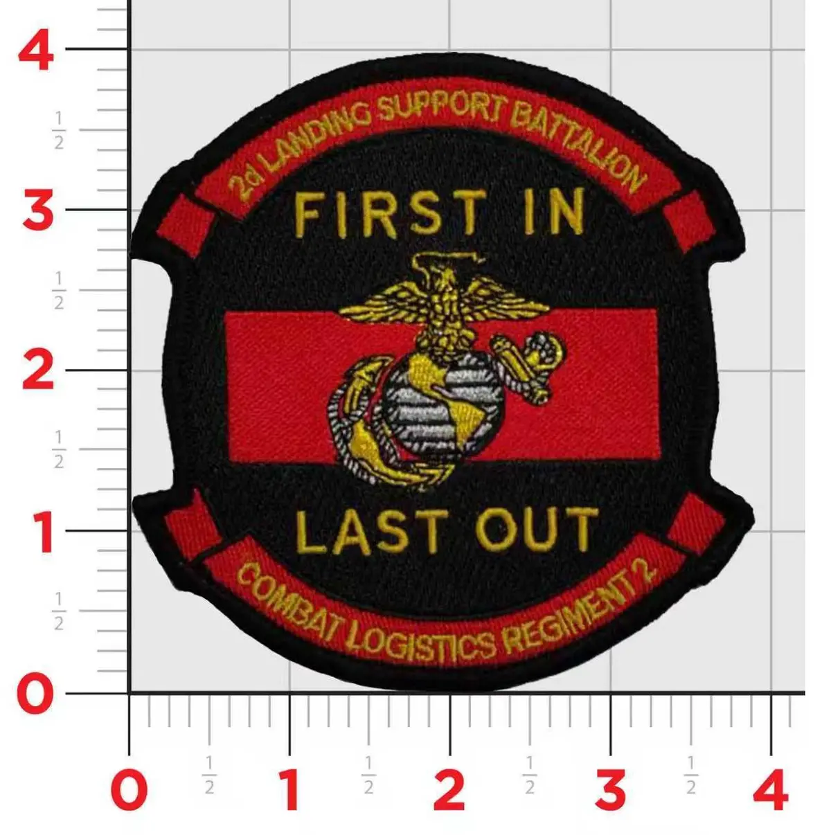 Officially Licensed Usmc 2Nd Landing Support Battalion Patch 1
