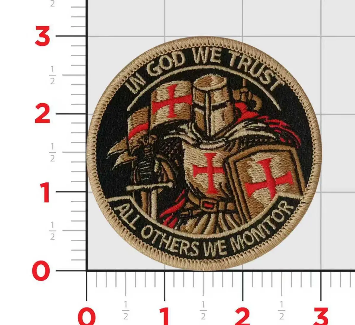 Knights Templar In God We Trust Shoulder Patch 1
