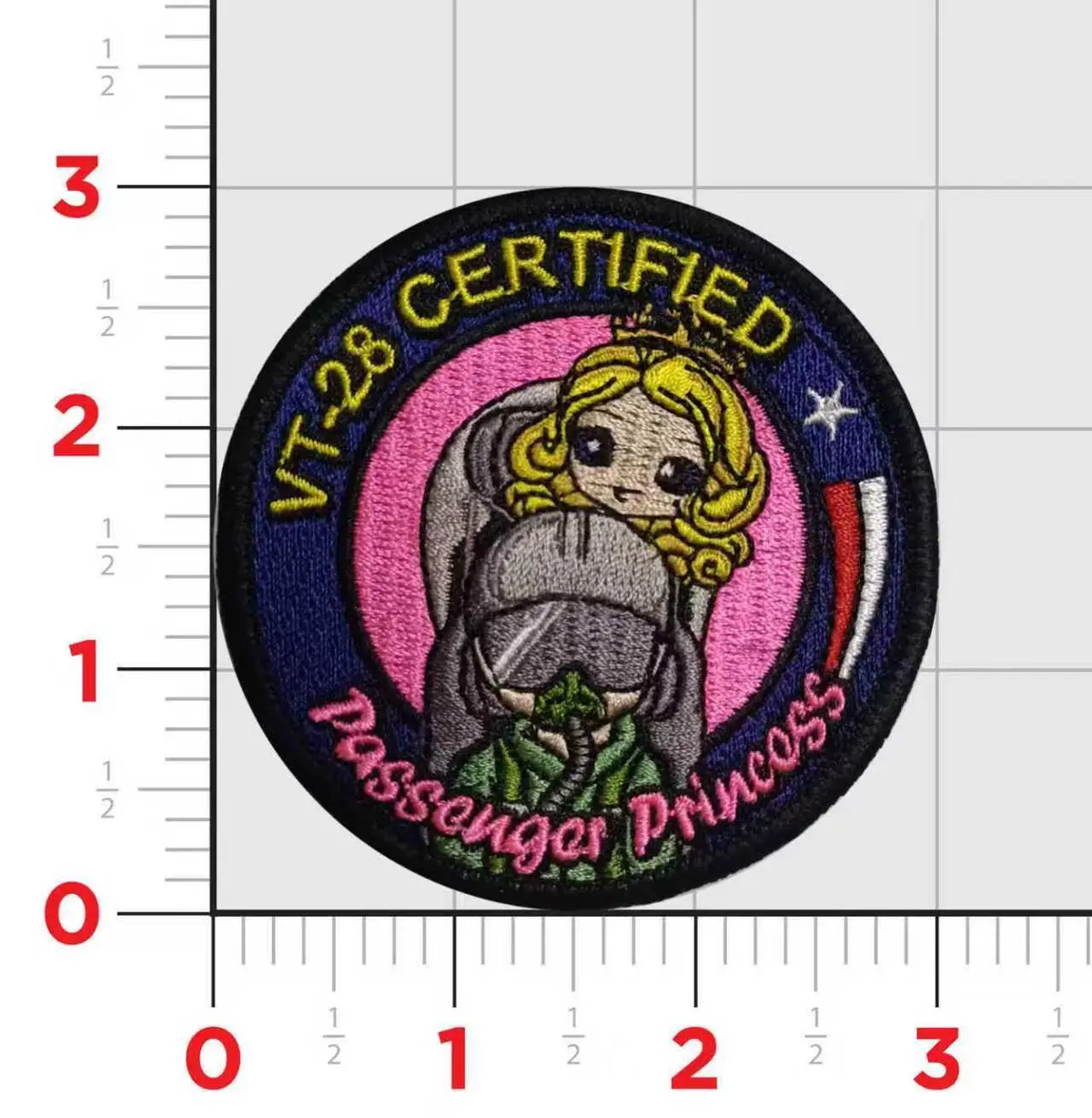 Official Vt-28 Rangers Passenger Princess Shoulder Patch 1