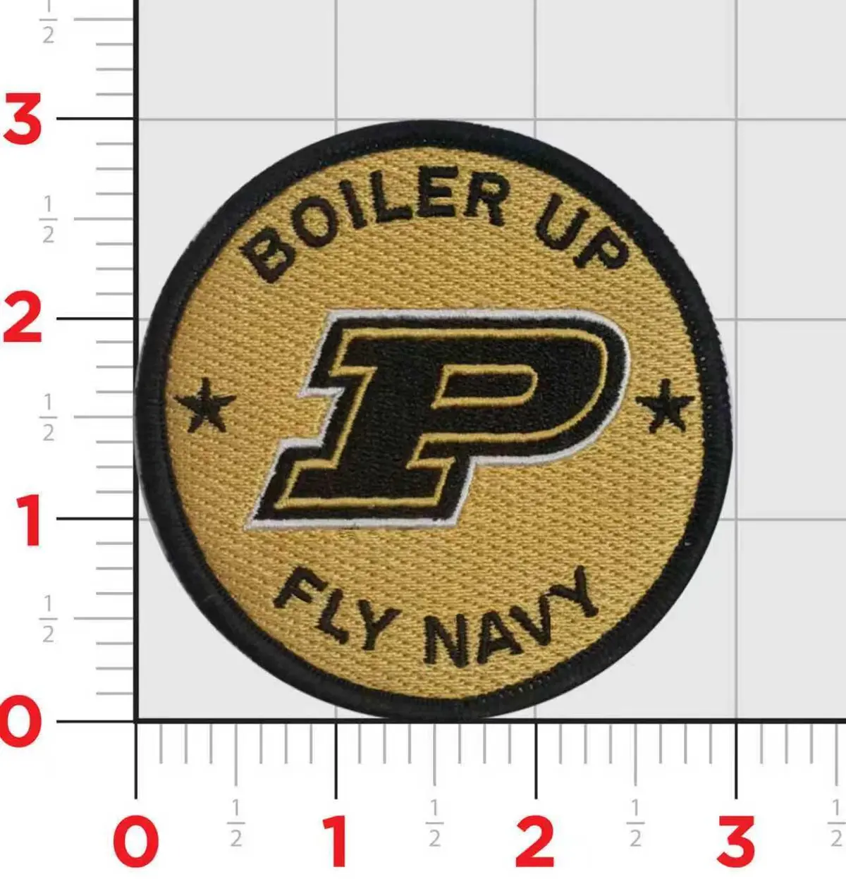 Purdue University Fly Navy Shoulder Patch 1