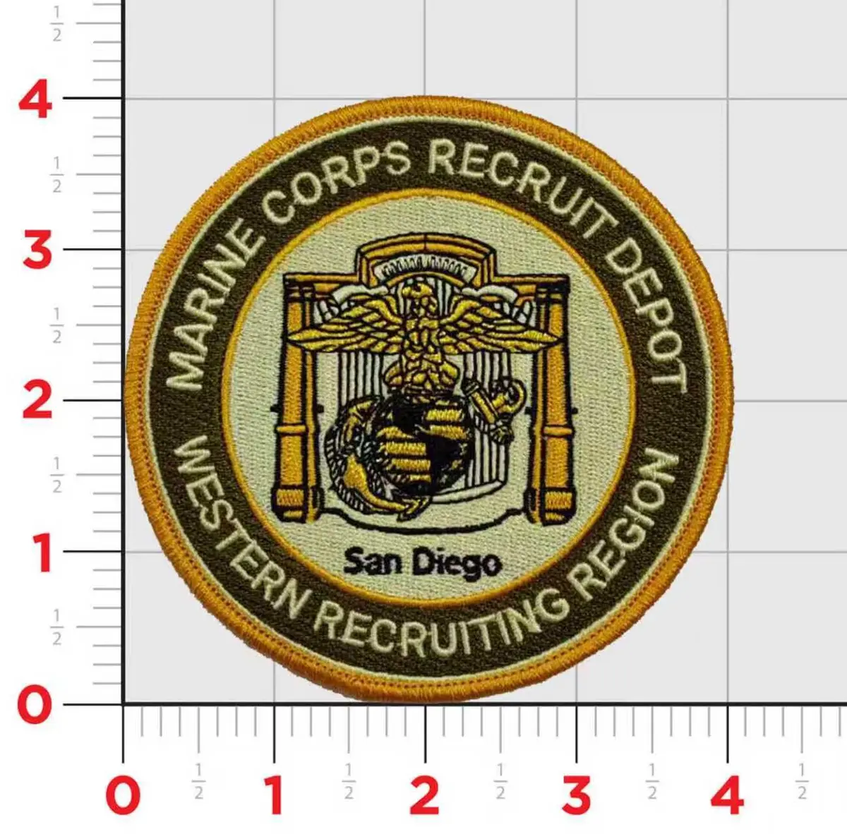 Officially Licensed Usmc Recruit Depot San Diego Patch 1