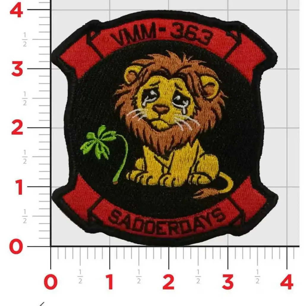 Official Vmm-363 Red Lions Saddurdays Patch 1