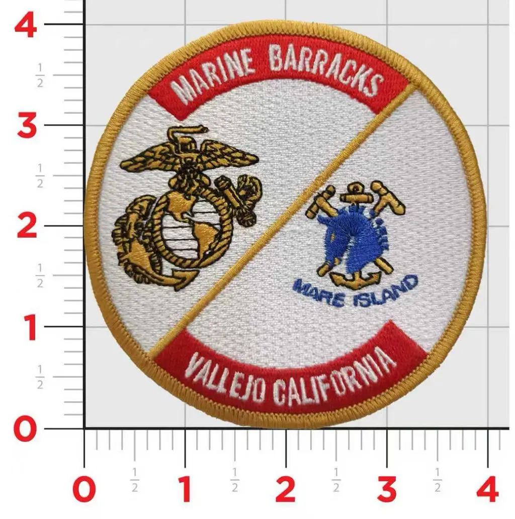 Officially Licensed Usmc Marine Barracks Mare Island California Patch (Mare Island) 1