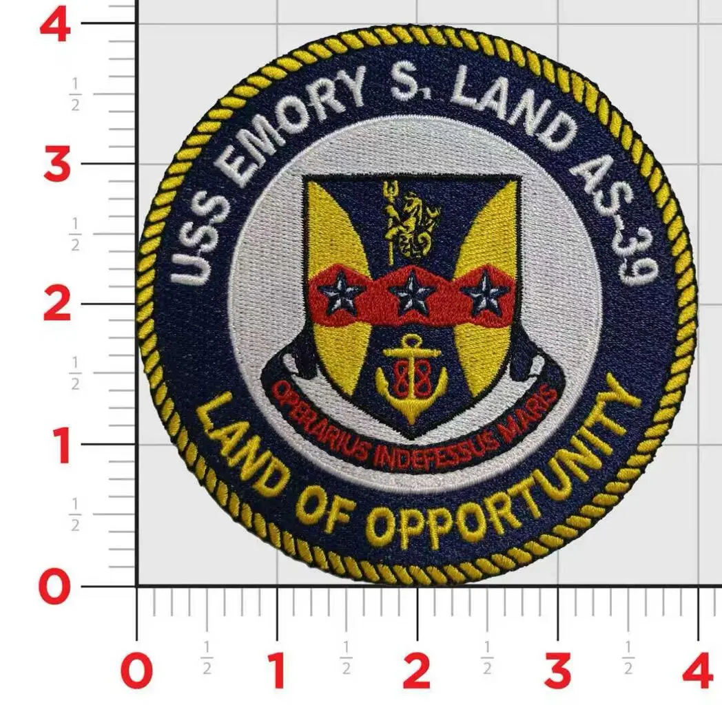 Officially Licensed Us Navy Uss Embor S Land As-39 Patch 1