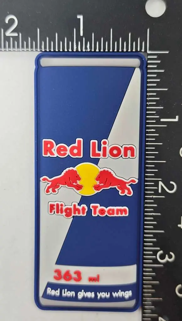 Official Vmm-366 Red Lions Flight Team Pvc Patch 1