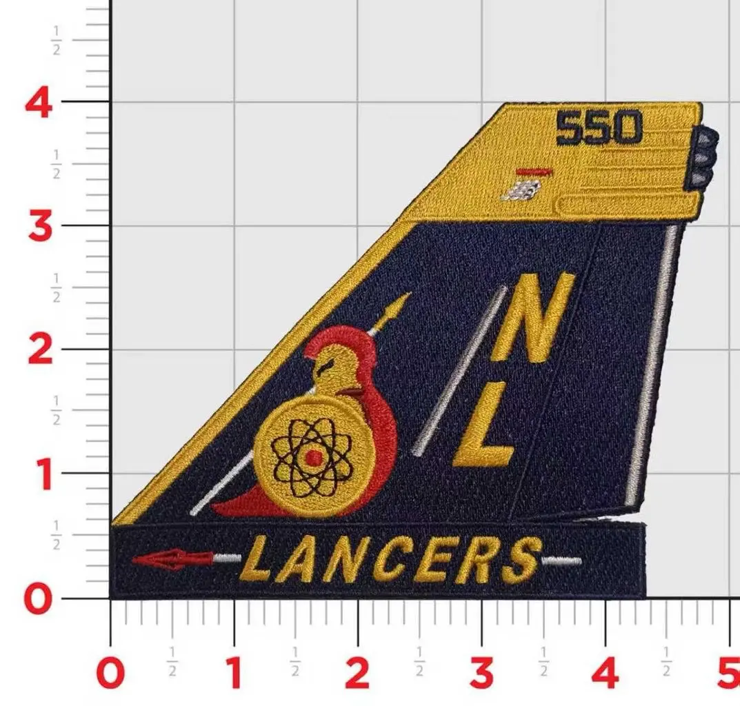 Official Vaq-131 Lancers Ea-18 Growler Tail Flash Patch 1