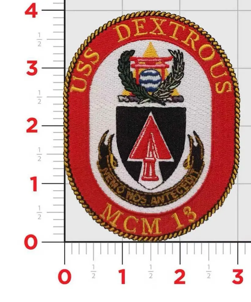 Officially Licensed Us Navy Uss Dextrous Mcm-13 Patch 1
