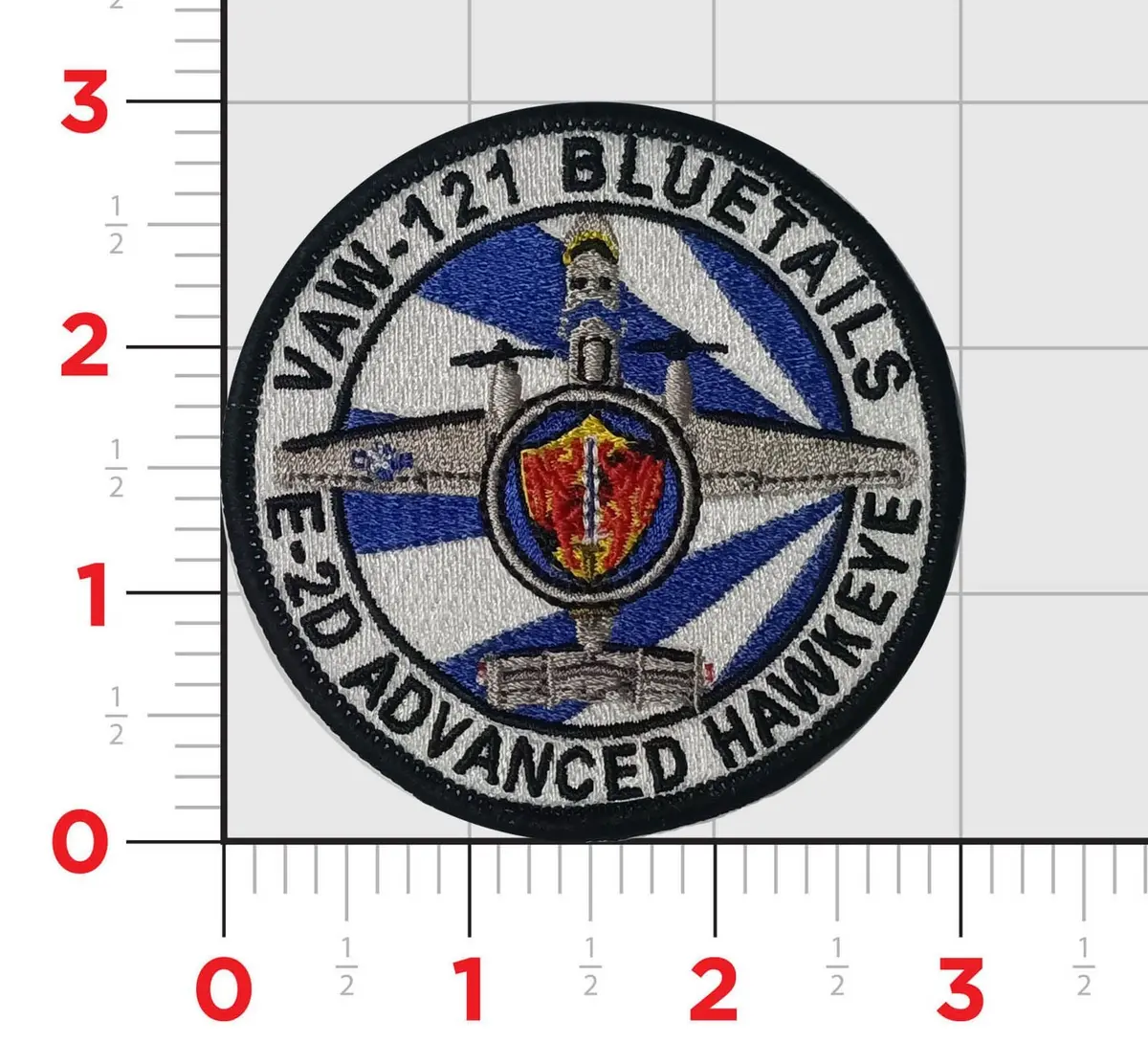 Official Vaw-121 Bluetails E-2 Hawkeye Shoulder Patch 1