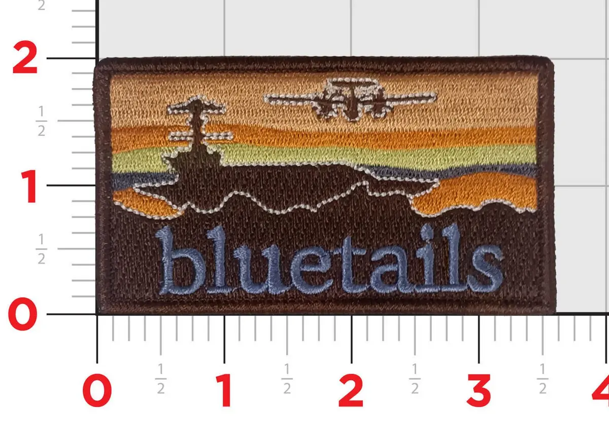 Official Vaw-121 Bluetails E-2 Hawkeye Propagonia And Carrier Flag Patches 4