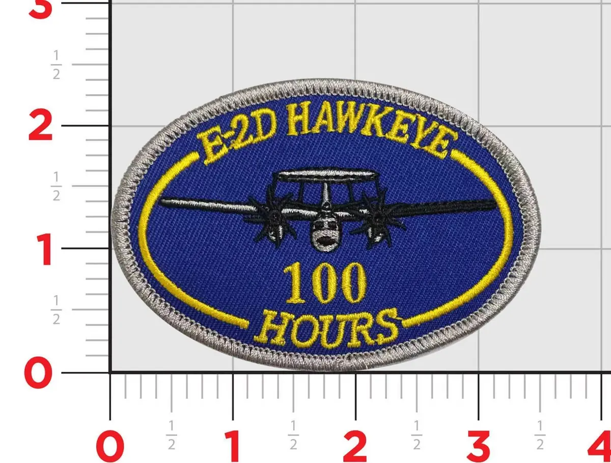 E-2, E-2C, And E-2D Hawkeye Flight Hour Patches 6