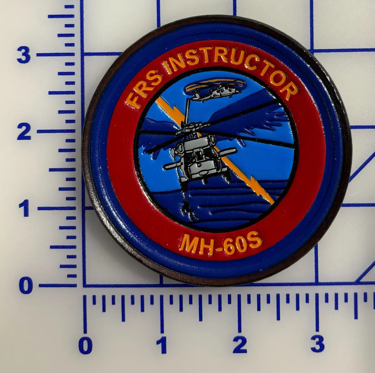 Official Hsc-2 Fleet Angels Frs Instructor Leather Shoulder Patch 1