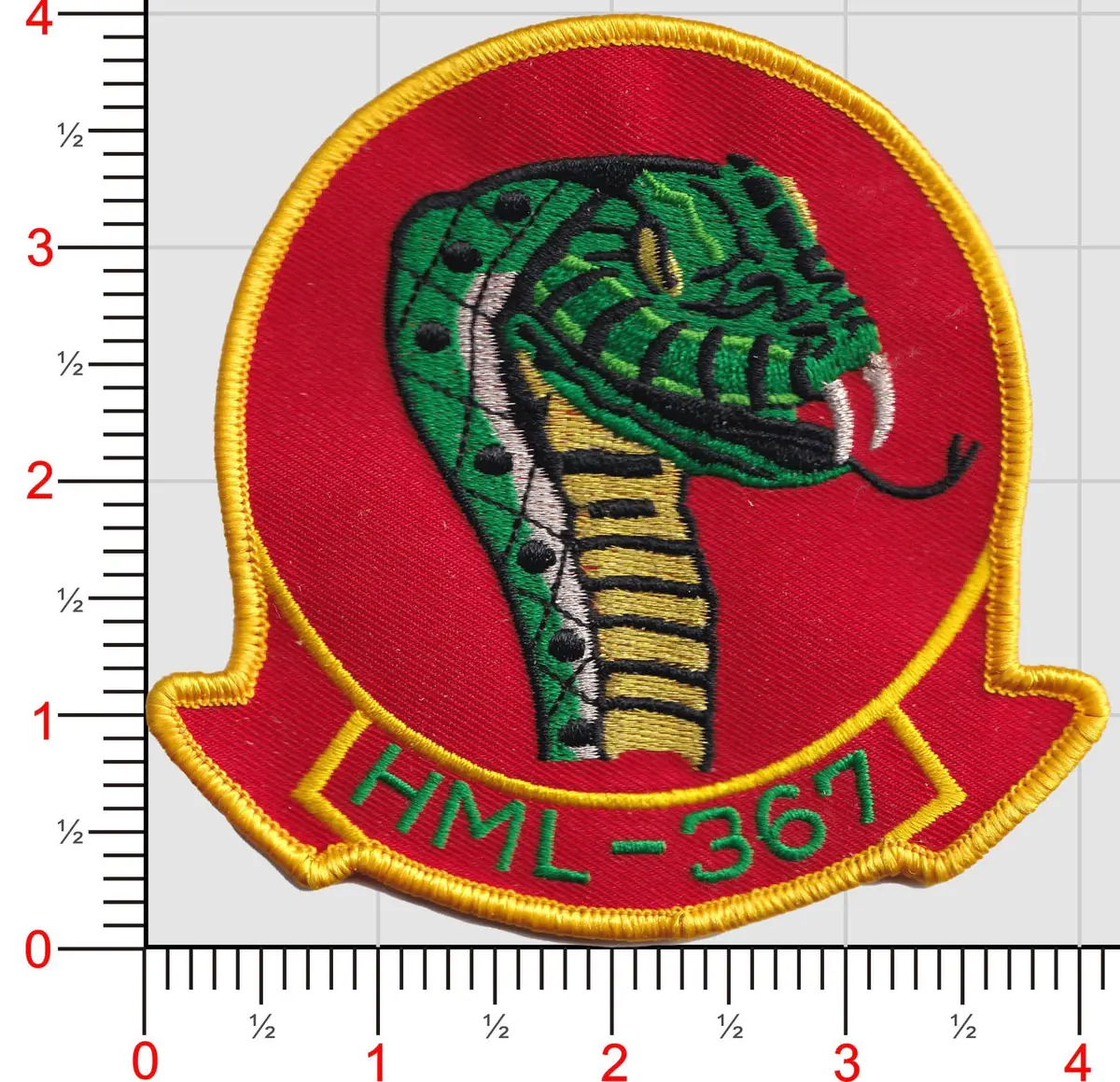 Officially Licensed Hml-367 1968 Throwback Squadron Patch 2