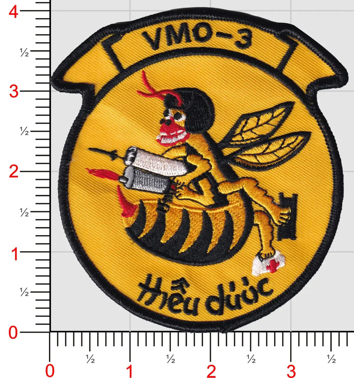 Officially Licensed Usmc Vmo-3 Hmla-367 Scarface Throwback Patch 2