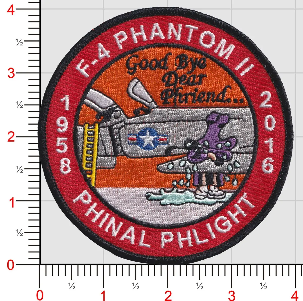 F-4 Phantom Phinal Phlight Patch And Sticker 2