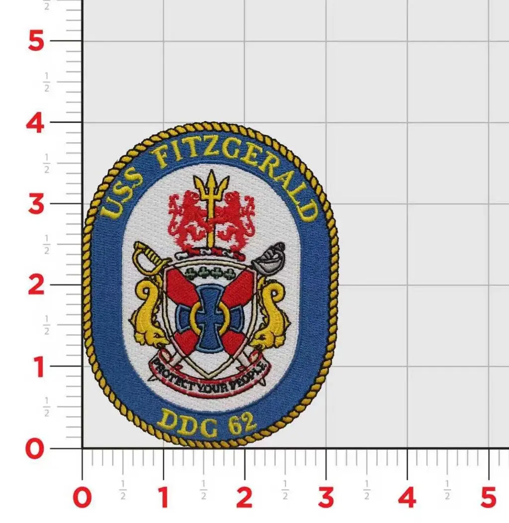 Officially Licensed Uss Fitzgerals Ddg-62 Patch 1