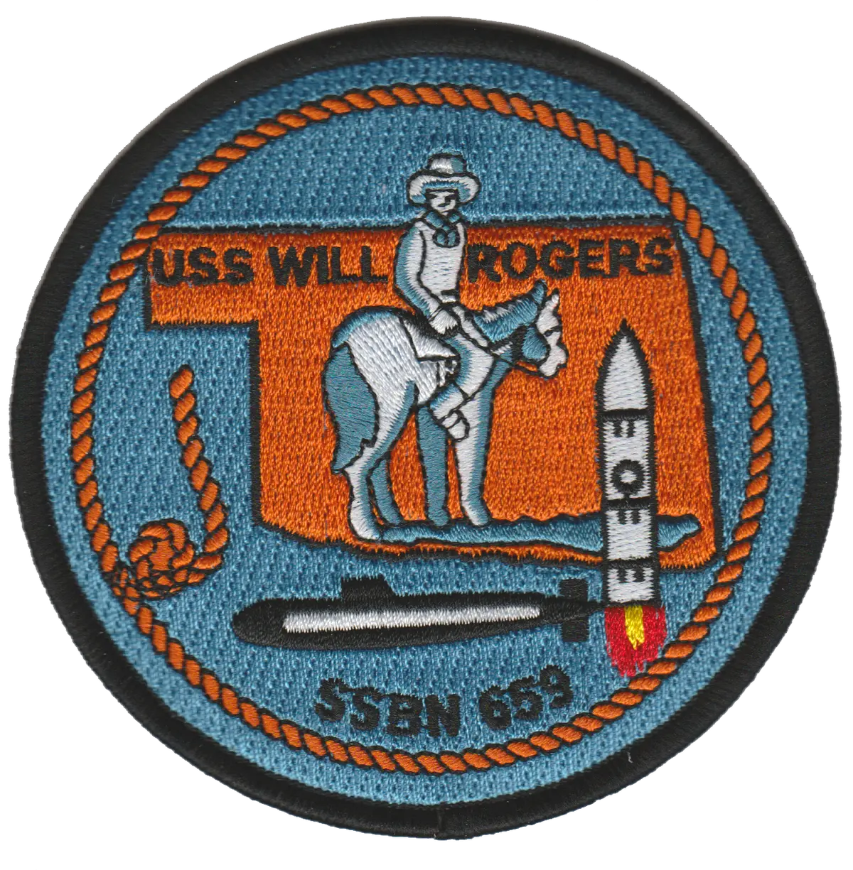 Uss Will Rogers Ssbn-659 Patch (R) 1
