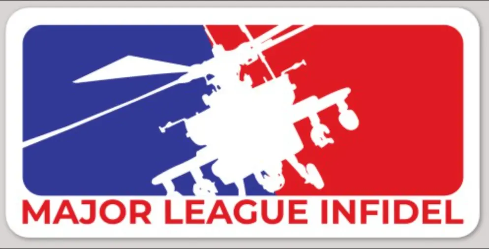 Major League Infidel Apache Sticker 1
