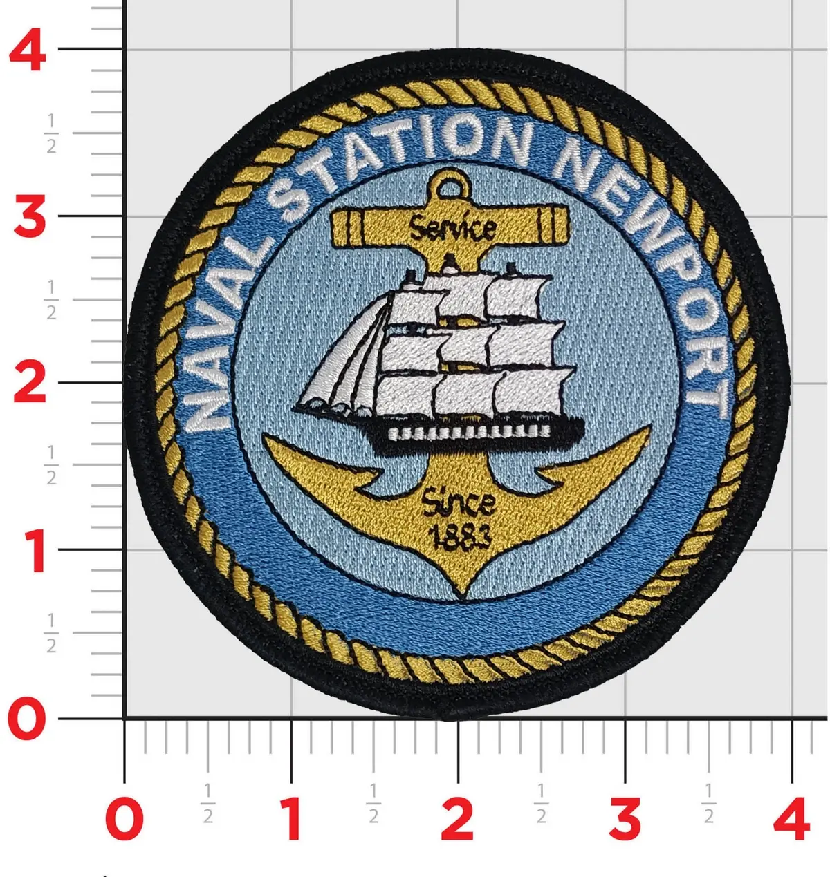 Officially Licensed Naval Station Newport Patch 1