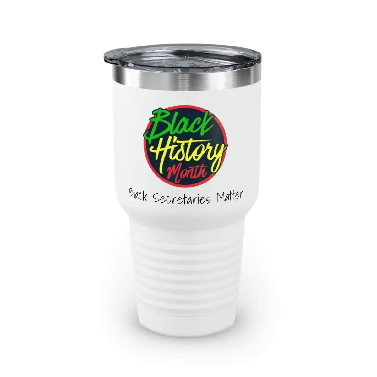 Black Secretaries Matter Ringneck Tumbler, 30Oz 1