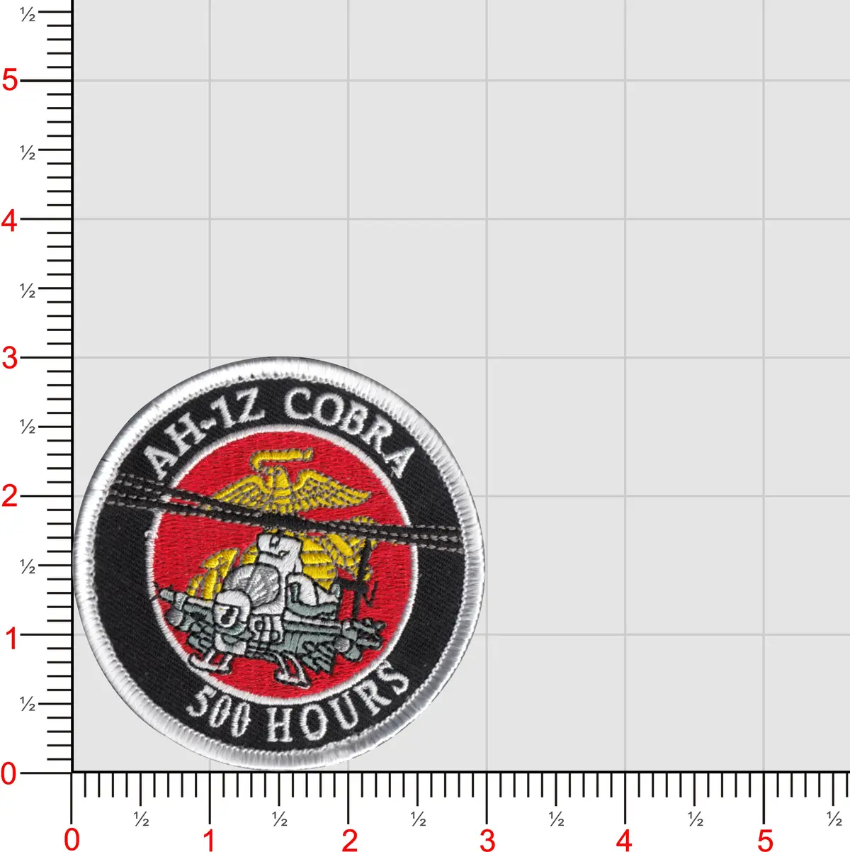 Officially Licensed Usmc Ah-1Z Tms Hours Patches 1