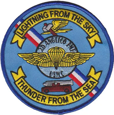 Officially Licensed Usmc 2Nd Anglico Fmf-Thunder From The Sea Patch 1
