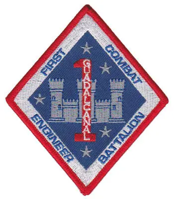 Officially Licensed Usmc 1St Combat Engineer Bn Patch 1