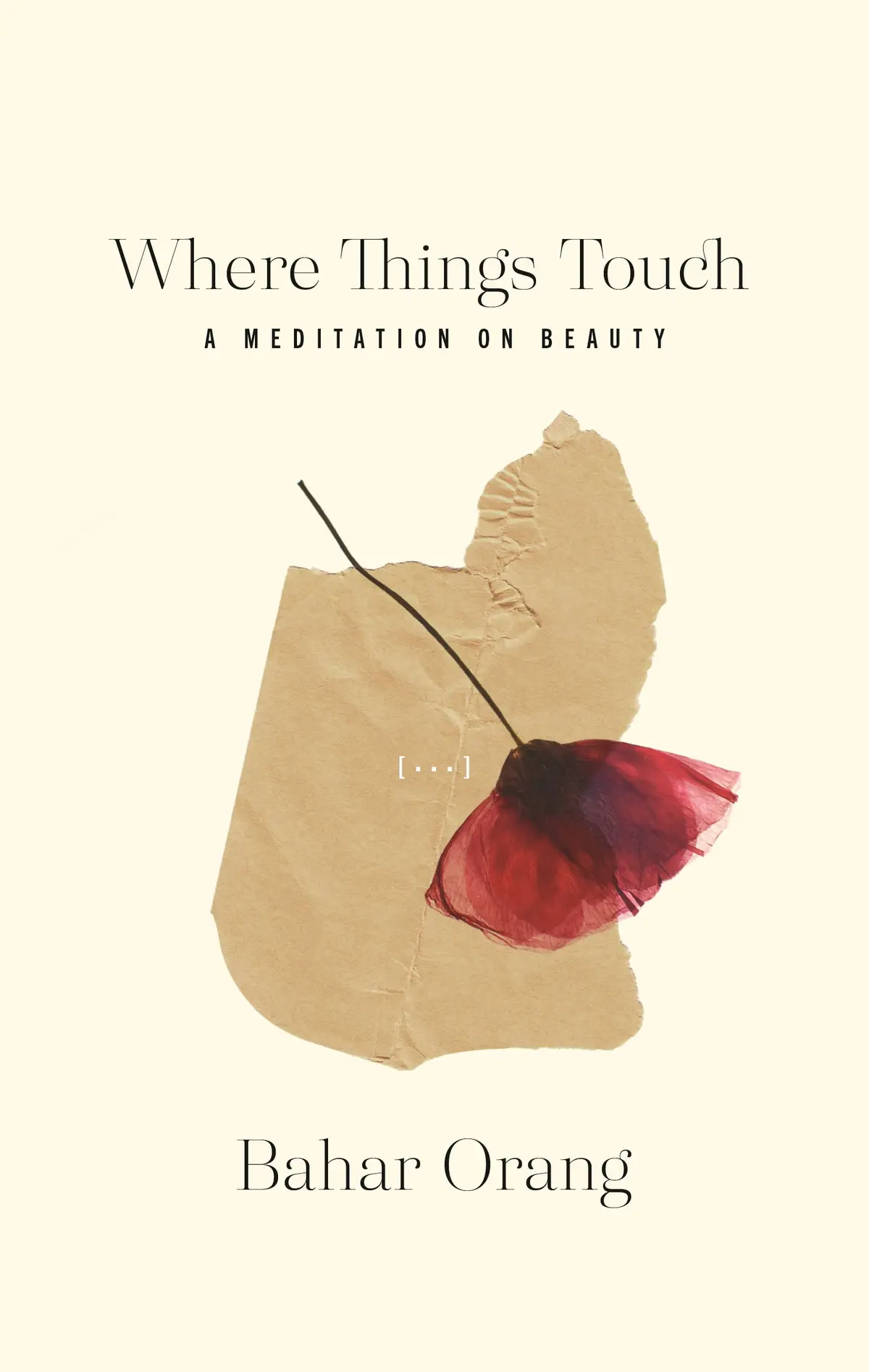 Orang, Bahar: Where Things Touch: A Meditation On Beauty 1